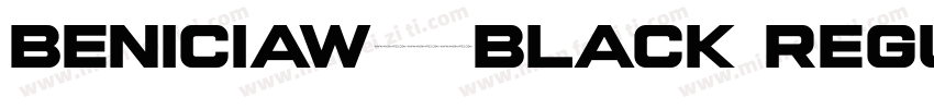 BeniciaW01-Black Regular字体转换